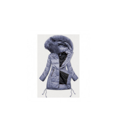 QUILTED HOODED JACKET LILAC (7690) striukė