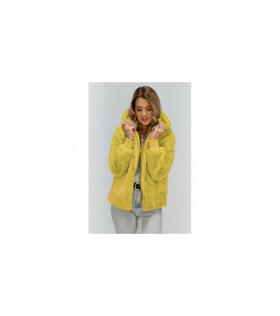 PLUSH JACKET WITH HOOD YELLOW (2019) striukė