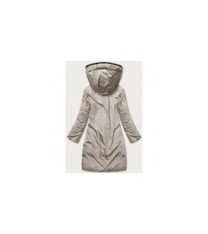 LONG JACKET WITH HOOD BLACK (PM7231) striukė