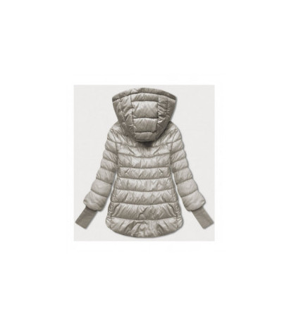 LONG JACKET WITH HOOD BLACK (PM7231) striukė