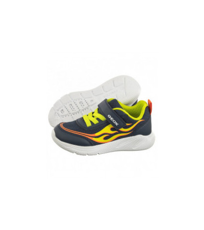 Geox J Sprintye B.B - Mesh+Geobuck Navy/Lime J45GBB 01454 C0749 (GE145-a) sports shoes