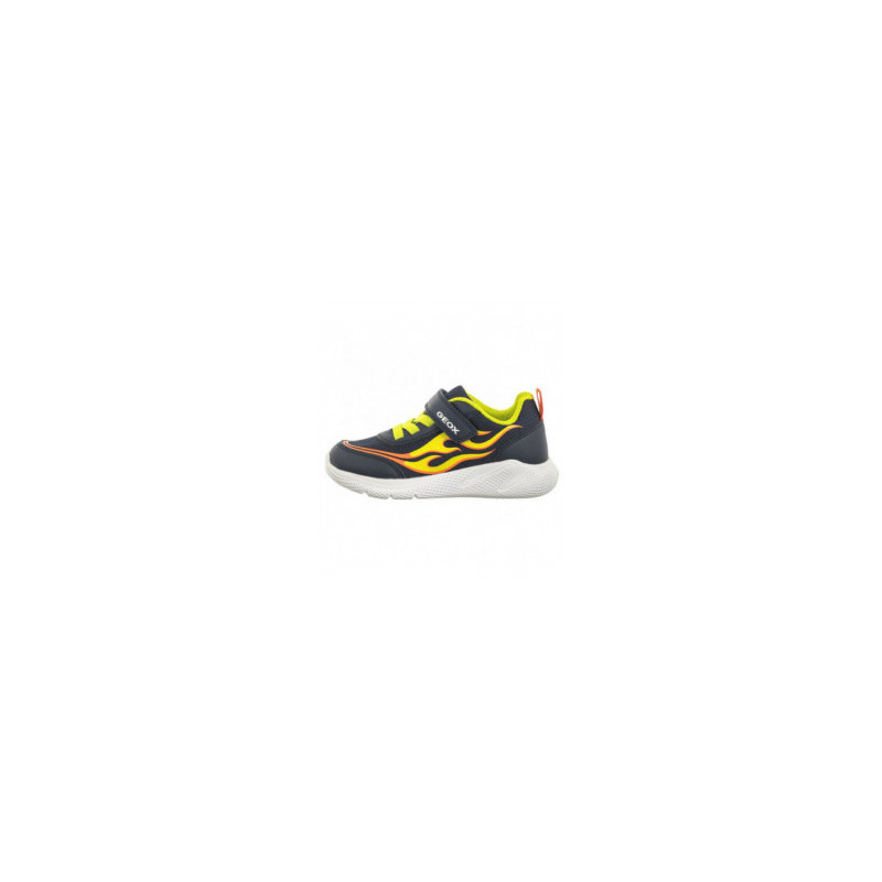 Geox J Sprintye B.B - Mesh+Geobuck Navy/Lime J45GBB 01454 C0749 (GE145-a) sports shoes