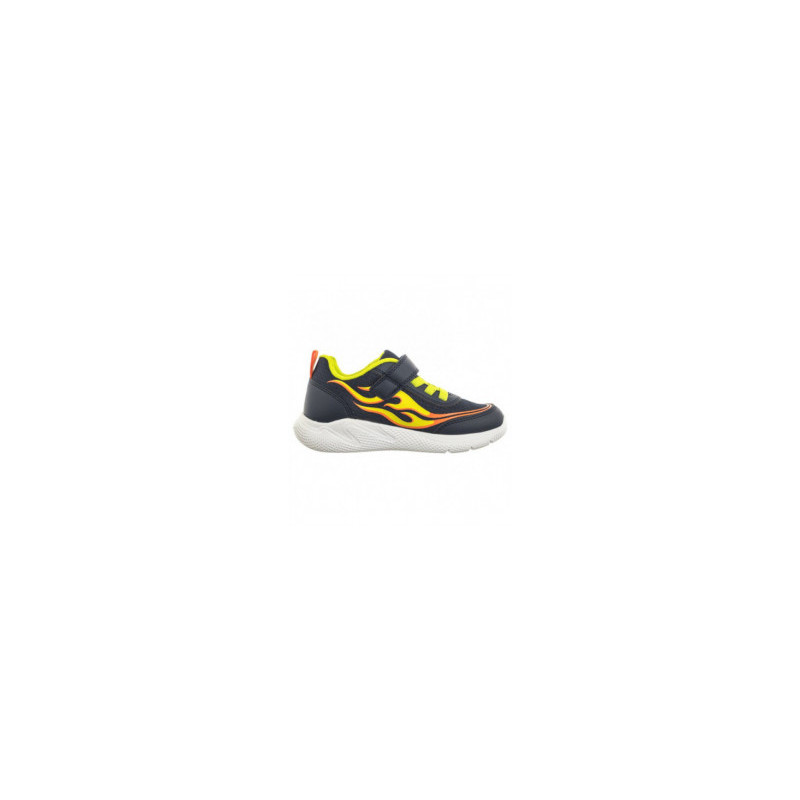 Geox J Sprintye B.B - Mesh+Geobuck Navy/Lime J45GBB 01454 C0749 (GE145-a) sports shoes