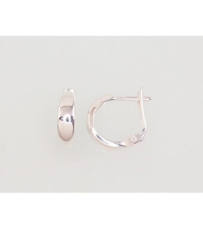Silver earrings with 'english' lock 2203008, Silver 925°