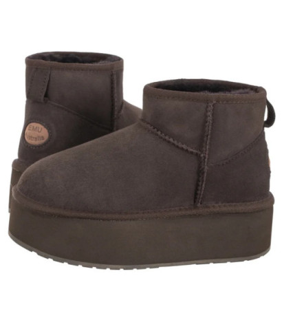 EMU Australia Stinger Micro Flatform Chocolate W13082 (EM505-a) shoes