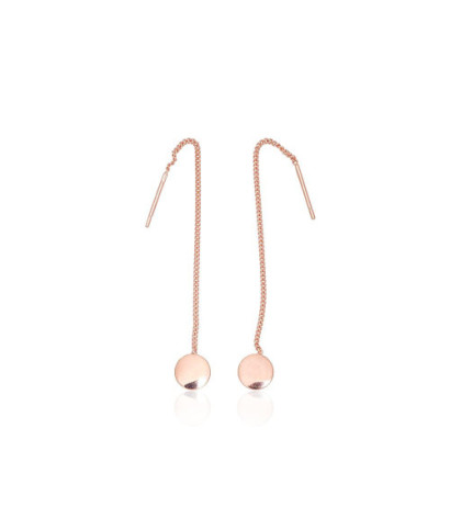 Silver earrings 2204276(PAu-R), Silver 925°, red gold (Plating)