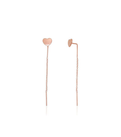 Silver earrings 2204277(PAu-R), Silver 925°, red gold (Plating)