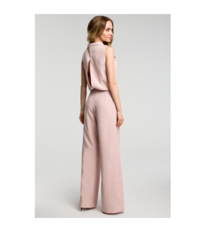 M382 Kombinezon bez rękawów - pudrowy