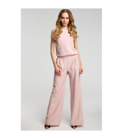 M382 Kombinezon bez rękawów - pudrowy