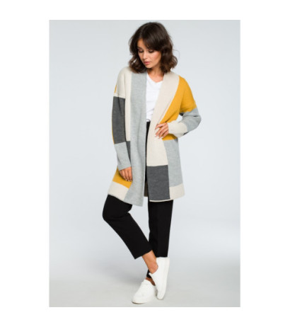 BK011 Niezapinany kolorowy kardigan - model 1