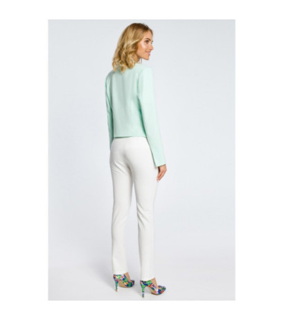 M031 Krótki żakiet marynarka damska narzutka - miętowy