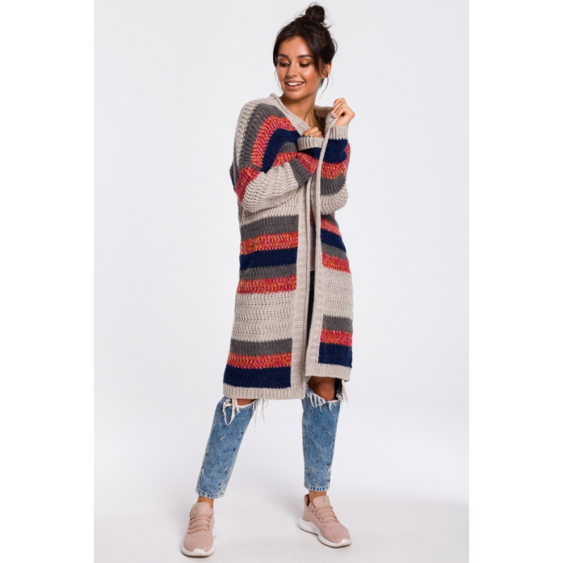 BK036 Kardigan wielokolorowy - model 3