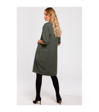 M451 Sukienka bombka - militarno-zielona