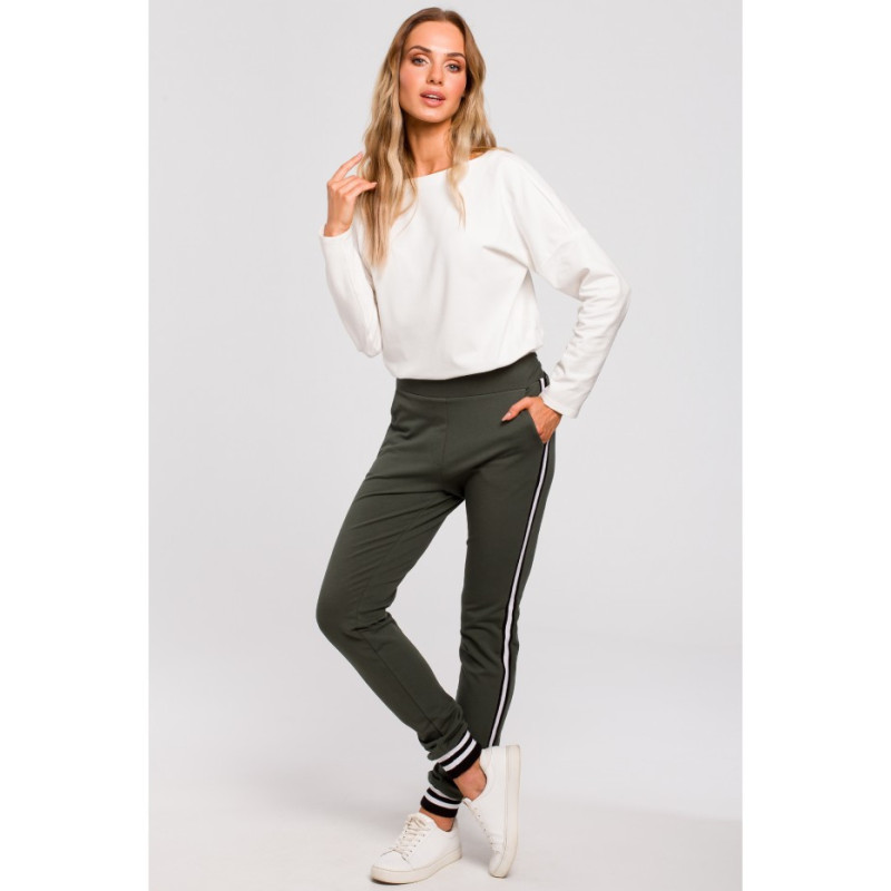 M460 Spodnie ze ściągaczem - militarno-zielone