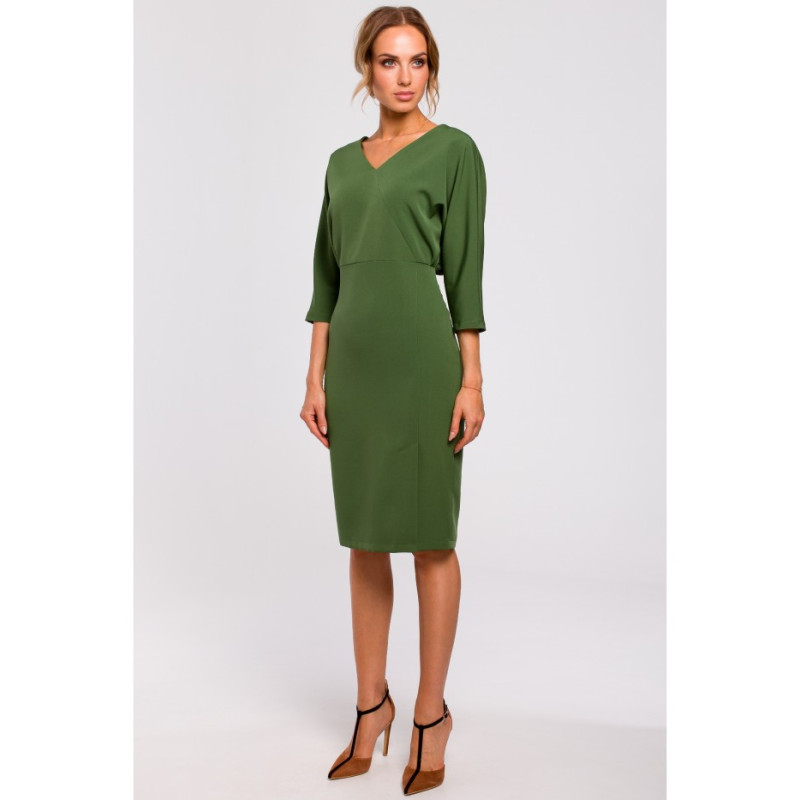 M464 Sukienka z luźną górą - zielona