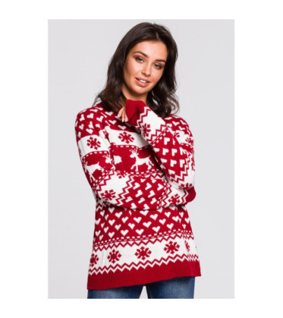 BK039 Sweter z motywem świątecznym - model 1