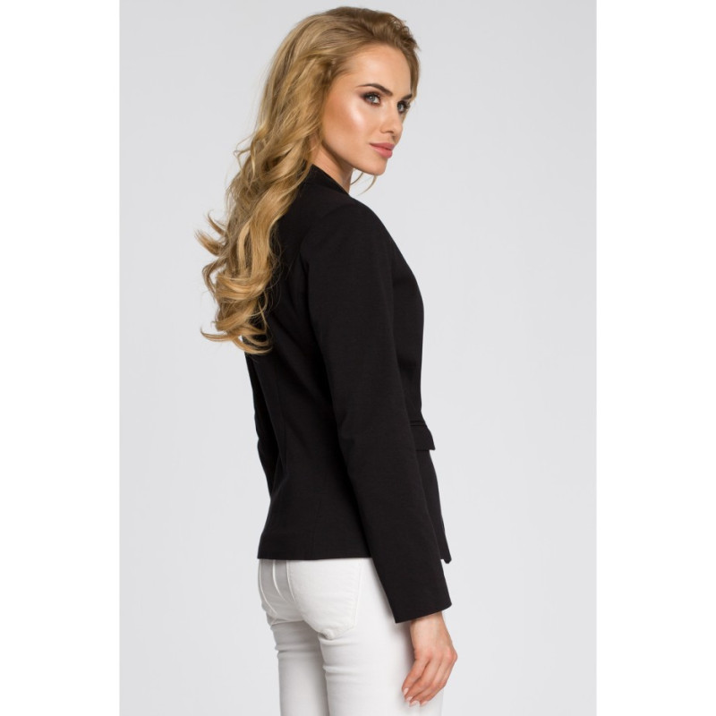 M243 Dopasowany żakiet zapinany na guzik - czarny