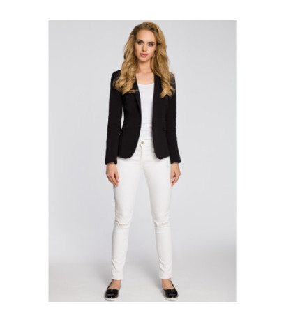 M243 Dopasowany żakiet zapinany na guzik - czarny