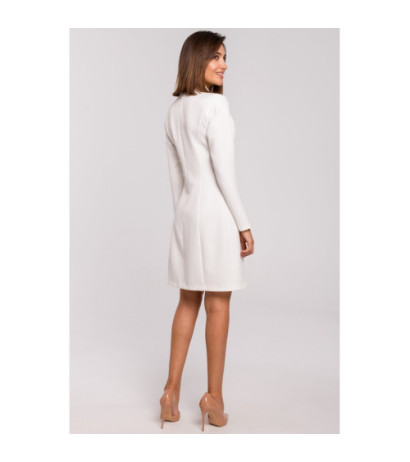 S217 Sukienka żakietowa - ecru