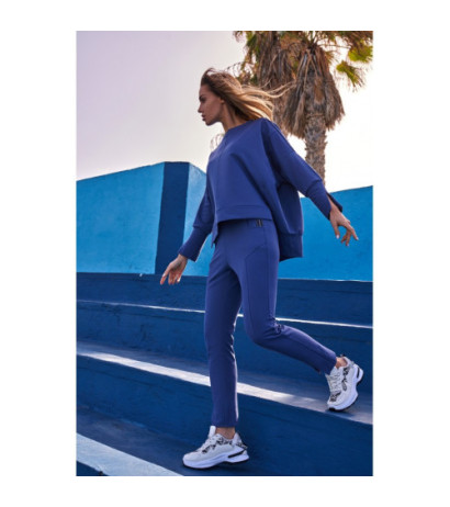 M493 Spodnie z rozporkami - indygo