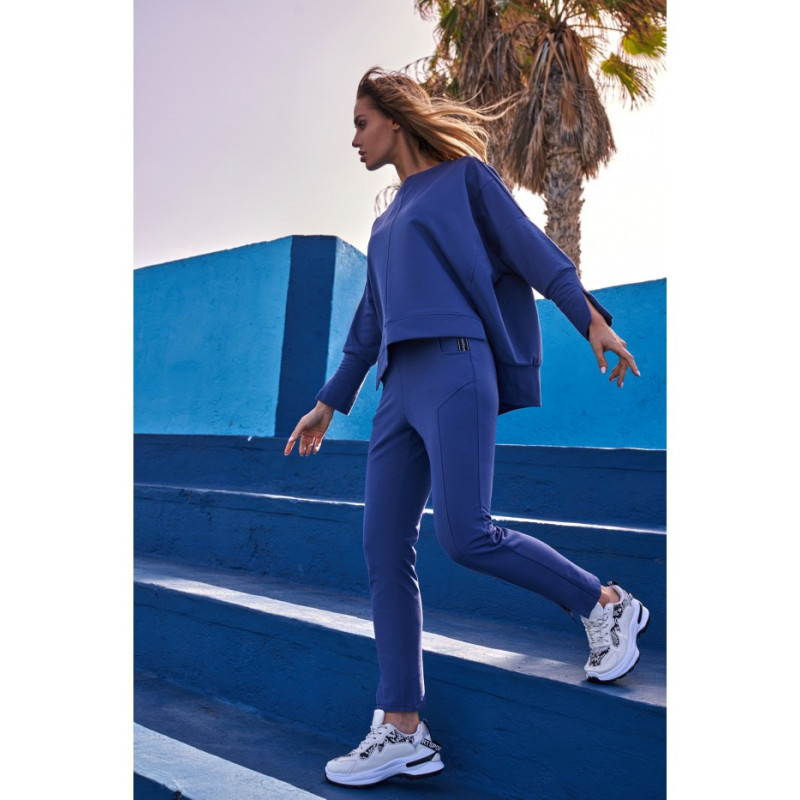 M493 Spodnie z rozporkami - indygo