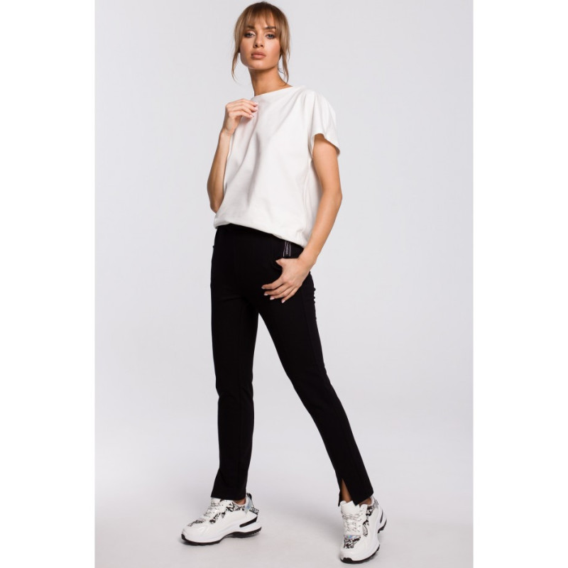 M493 Spodnie z rozporkami - czarne