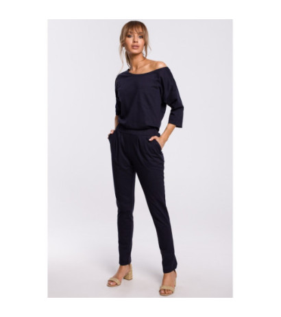 M497 Kombinezon z nietoperzowymi rękawami - granatowy