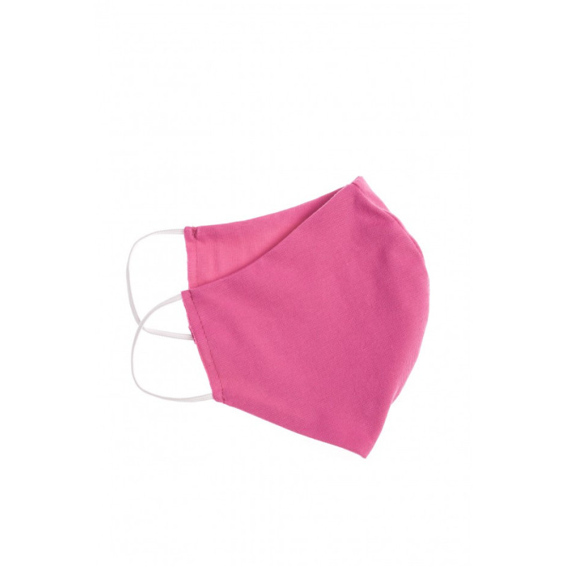 Profilowana maseczka bawełniana - fuksja