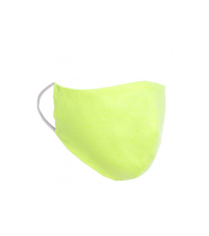 Profilowana maseczka bawełniana - limonkowa