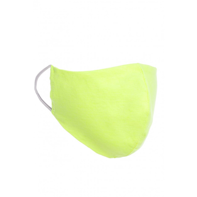 Profilowana maseczka bawełniana - limonkowa