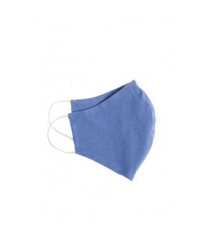Profilowana maseczka bawełniana - niebieska
