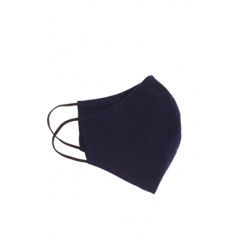 Profilowana maseczka bawełniana - granatowa