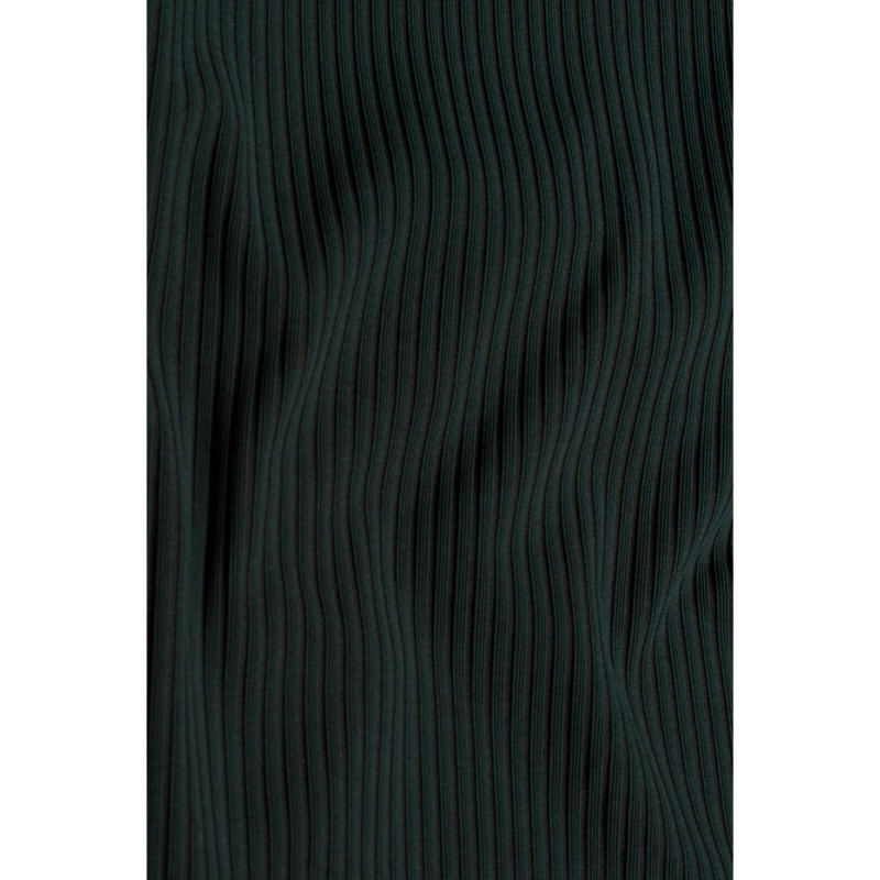 M523 Sukienka z kopertową górą i paskiem - zielona