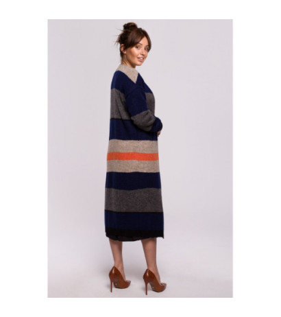 BK055 Kardigan w pasy - model 2