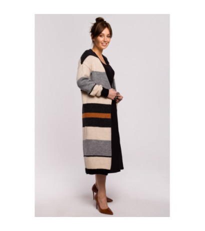 BK055 Kardigan w pasy - model 3