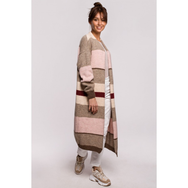 BK055 Kardigan w pasy - model 4