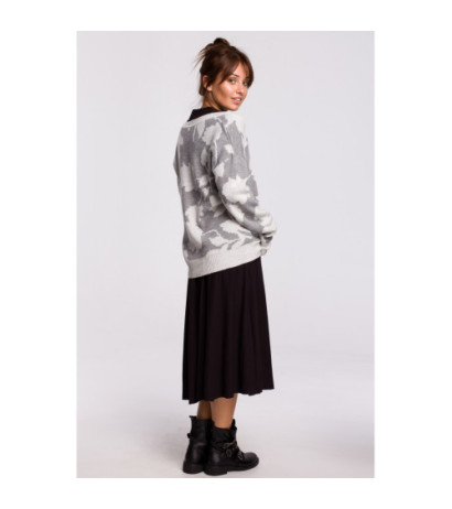 BK056 Sweter w kwiaty - model 1