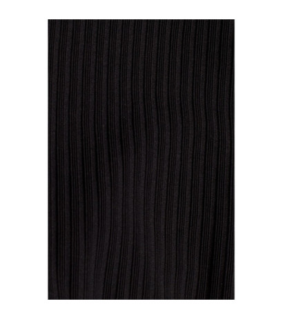 M544 Sukienka maxi z rozcięciem na nogę - czarna