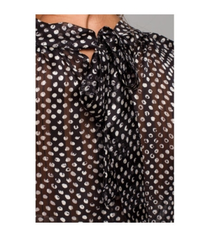 S235 Bluzka szyfonowa z wiązaniem - model 1