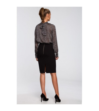 S235 Bluzka szyfonowa z wiązaniem - model 1