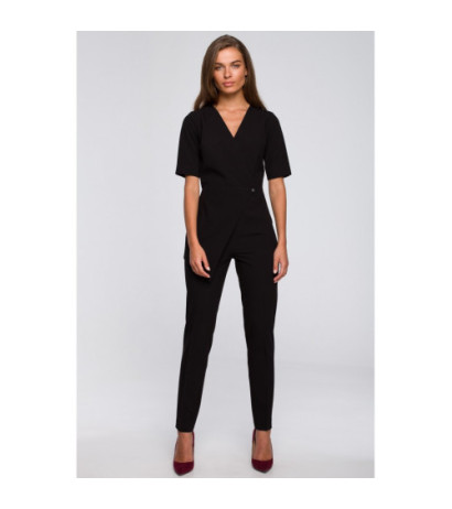 S241 Kombinezon z podwójnym przodem - czarny