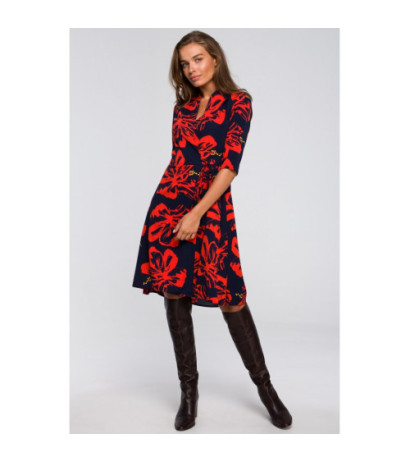 S247 Sukienka kopertowa z wiązaniem - model 1