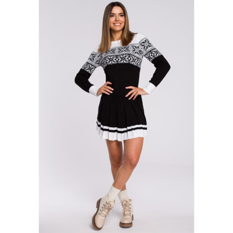 MXS01 Christmas sweater dress - black