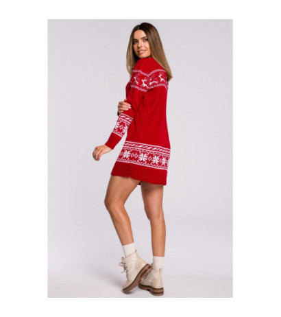 MXS02 Dress with Christmas motif - red