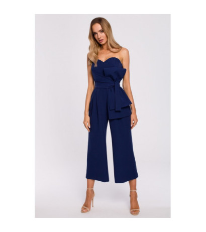 M571 Kombinezon Gorsetowy - granatowy