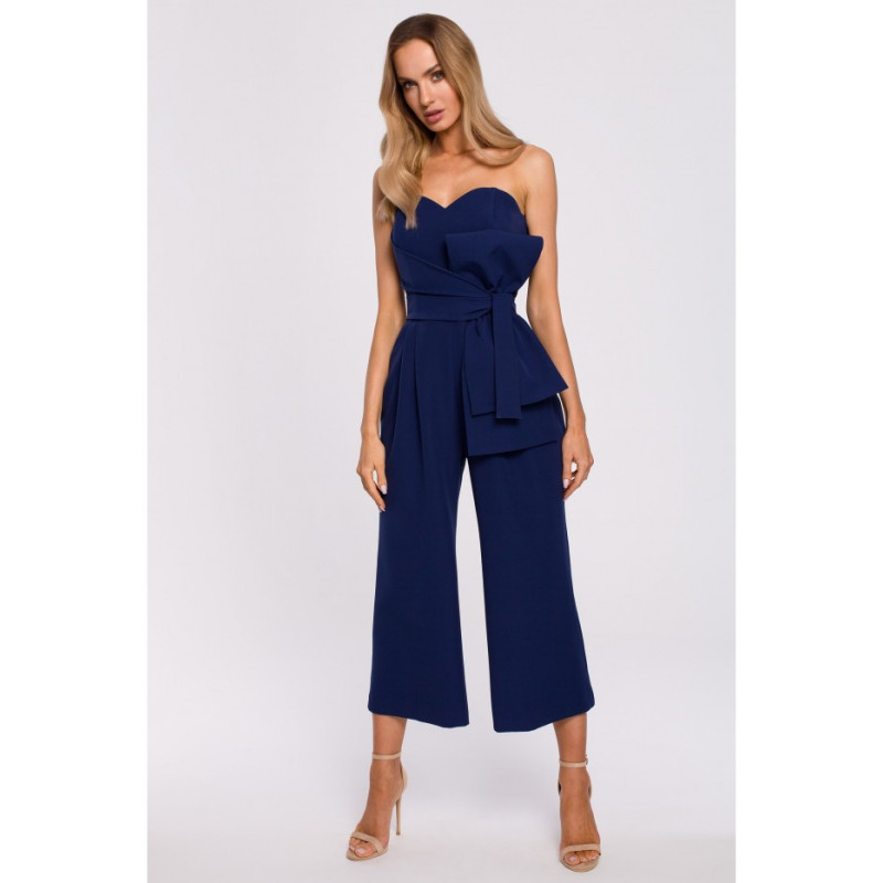 M571 Kombinezon Gorsetowy - granatowy