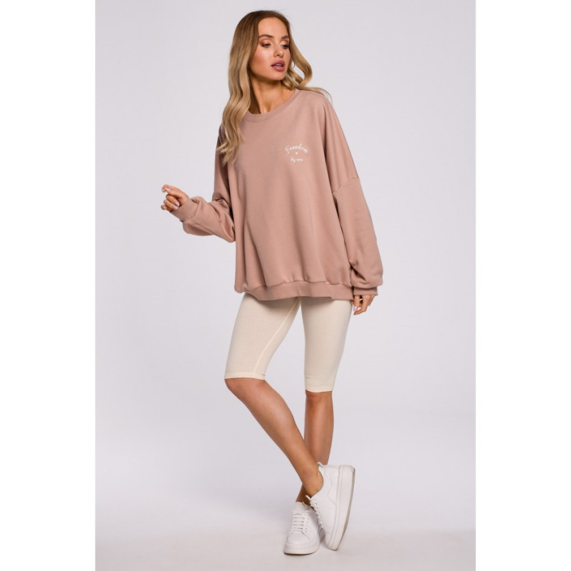 M593 Krótkie Legginsy Typu Kolarki - śmietankowe