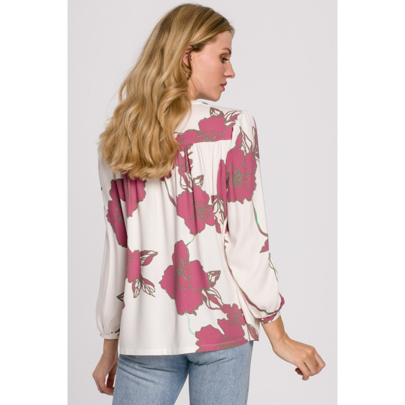 K099 Bluzka z bufiastymi rękawami - model 2