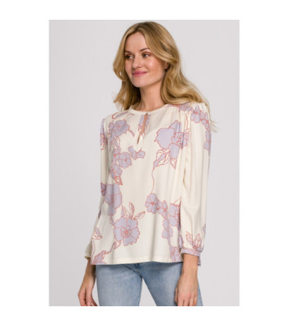 K099 Bluzka z bufiastymi rękawami - model 3