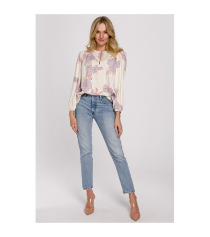 K099 Bluzka z bufiastymi rękawami - model 3